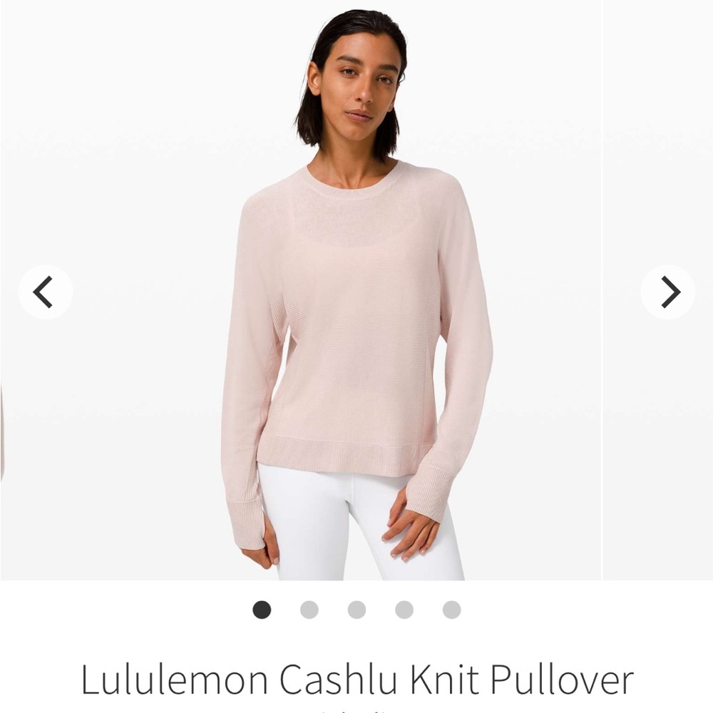 Lululemon Cashlu Knit Pullover Pink Bliss NWT